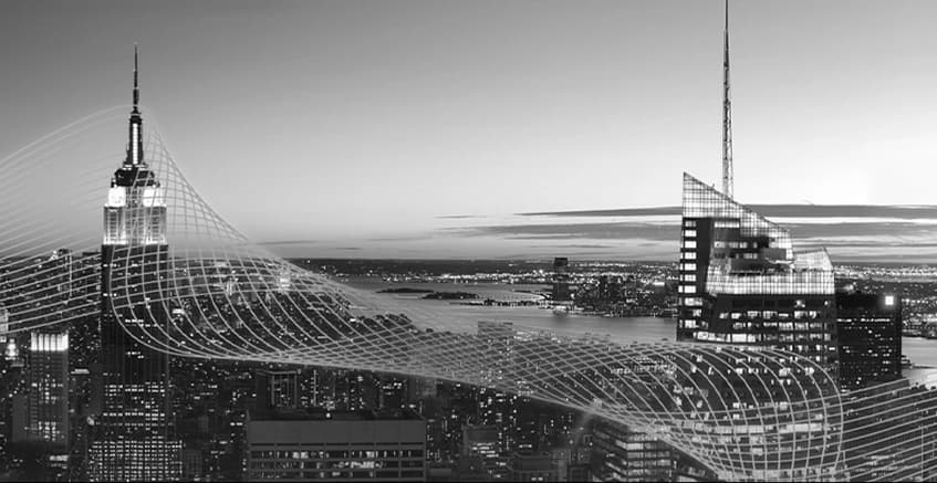 City skyline background
